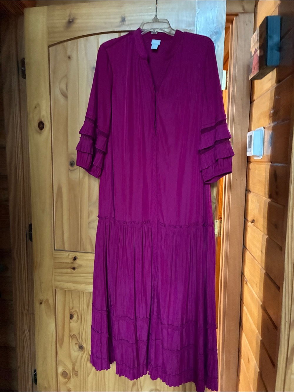 Chicos maxi midi dressy dress tiered